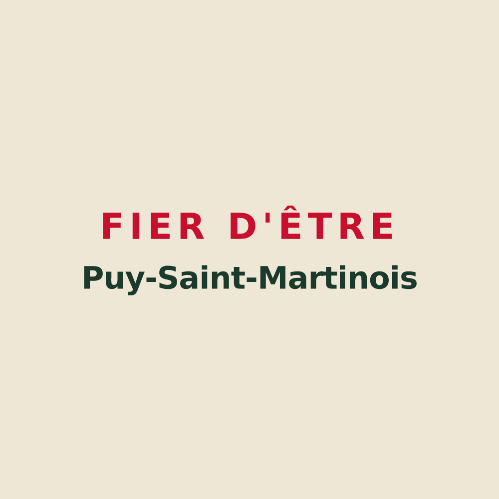 Tote bag « Fier d'être Puy-Saint-Martinois » — design pour Puy-Saint-Martin