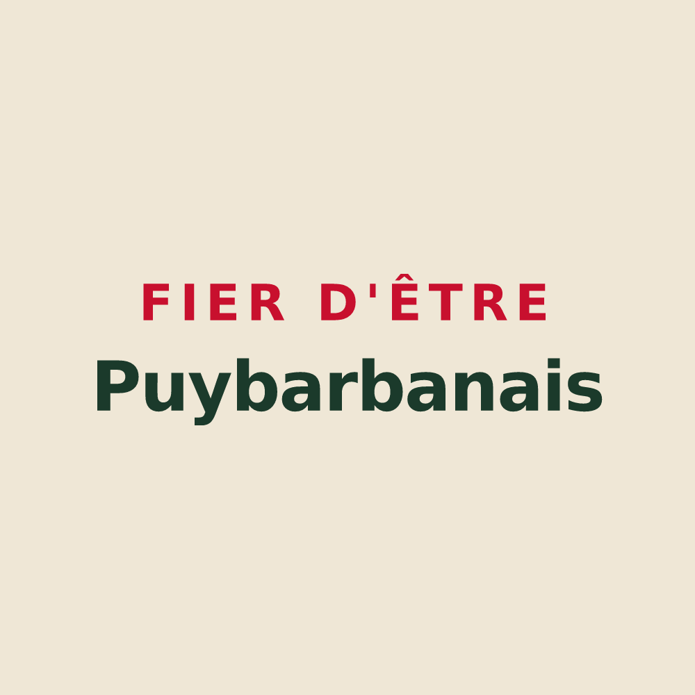 Tote bag « Fier d'être Puybarbanais » — design pour Puybarban