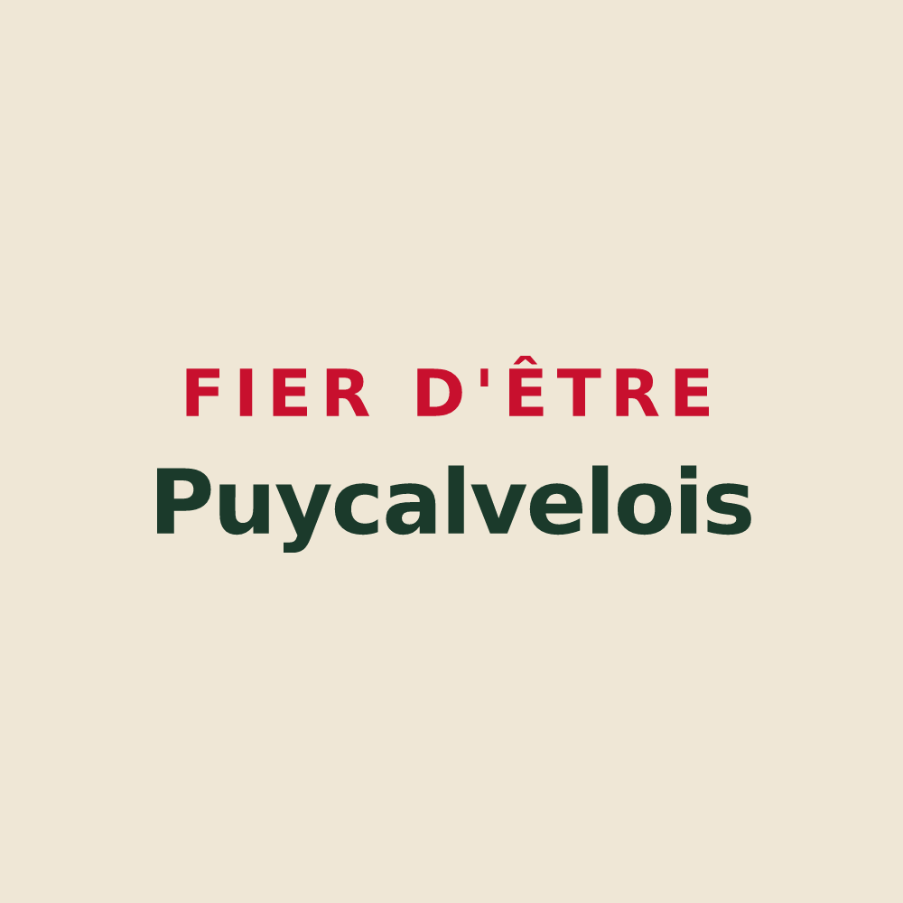 Tote bag « Fier d'être Puycalvelois » — design pour Puycalvel