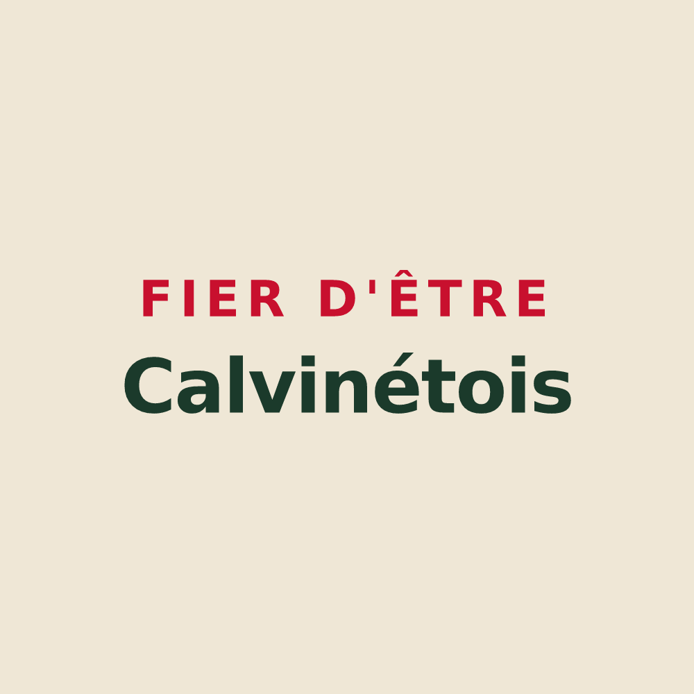 Tote bag « Fier d'être Calvinétois » — design pour Puycapel