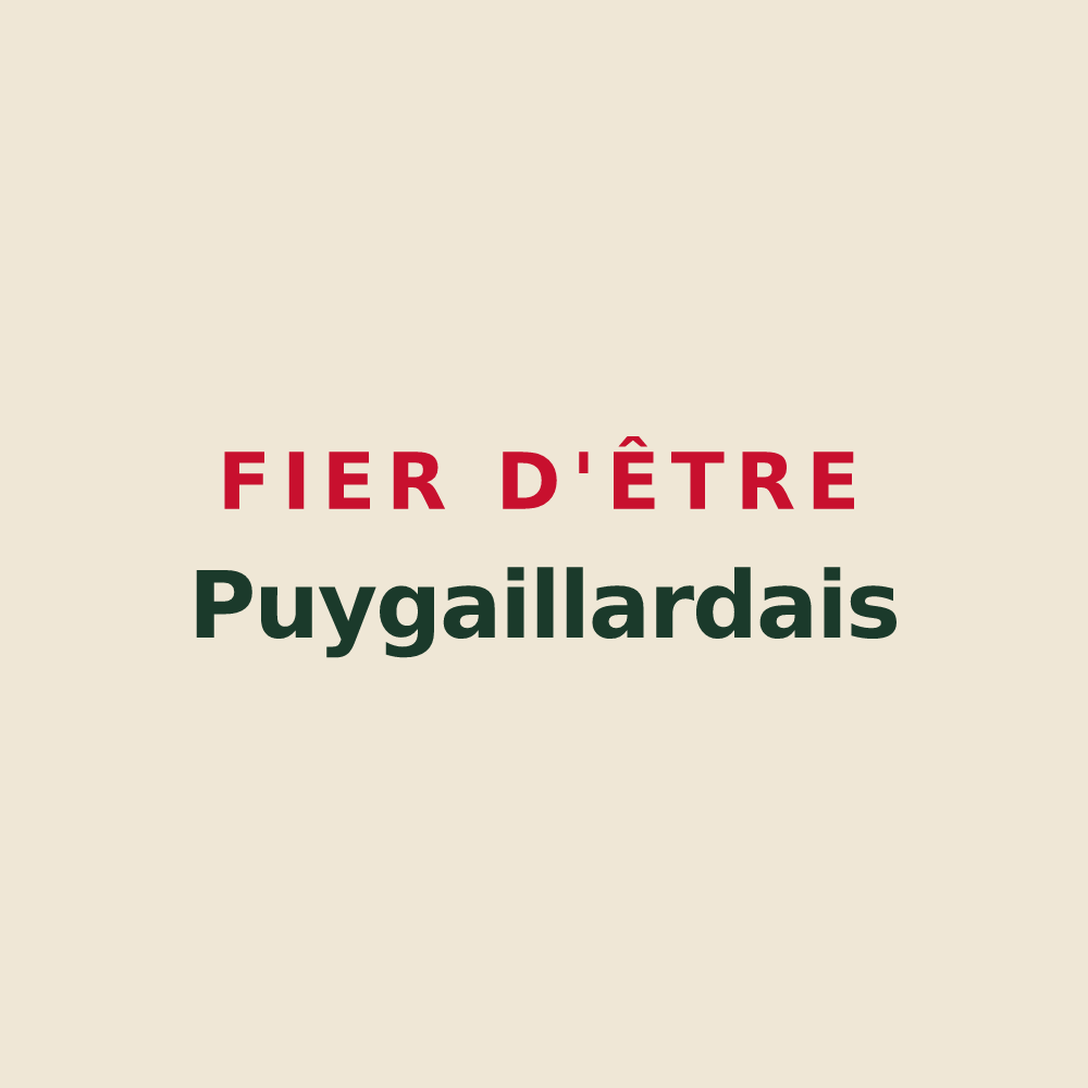 Tote bag « Fier d'être Puygaillardais » — design pour Puygaillard-de-Quercy