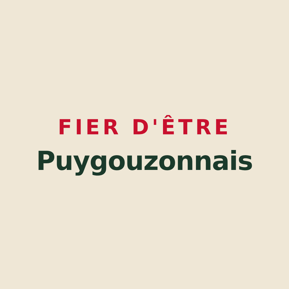 Tote bag « Fier d'être Puygouzonnais » — design pour Puygouzon