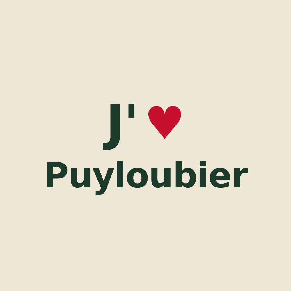 Tote bag personnalisé Puyloubier — design J'aime Puyloubier