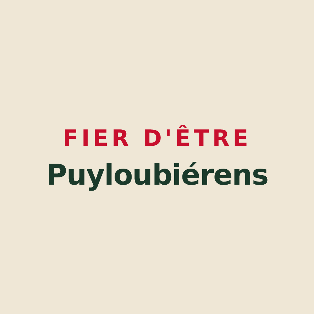 Tote bag « Fier d'être Puyloubiérens » — design pour Puyloubier