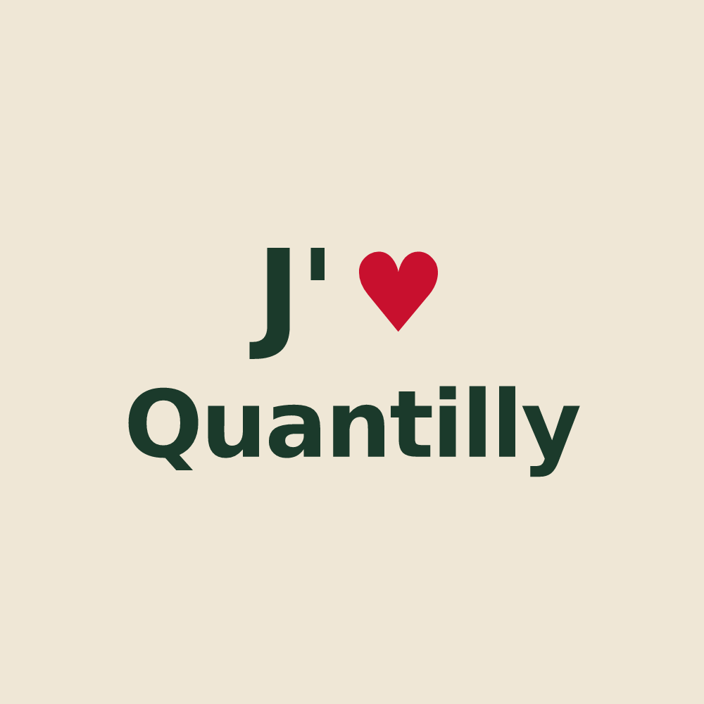 Tote bag personnalisé Quantilly — design J'aime Quantilly