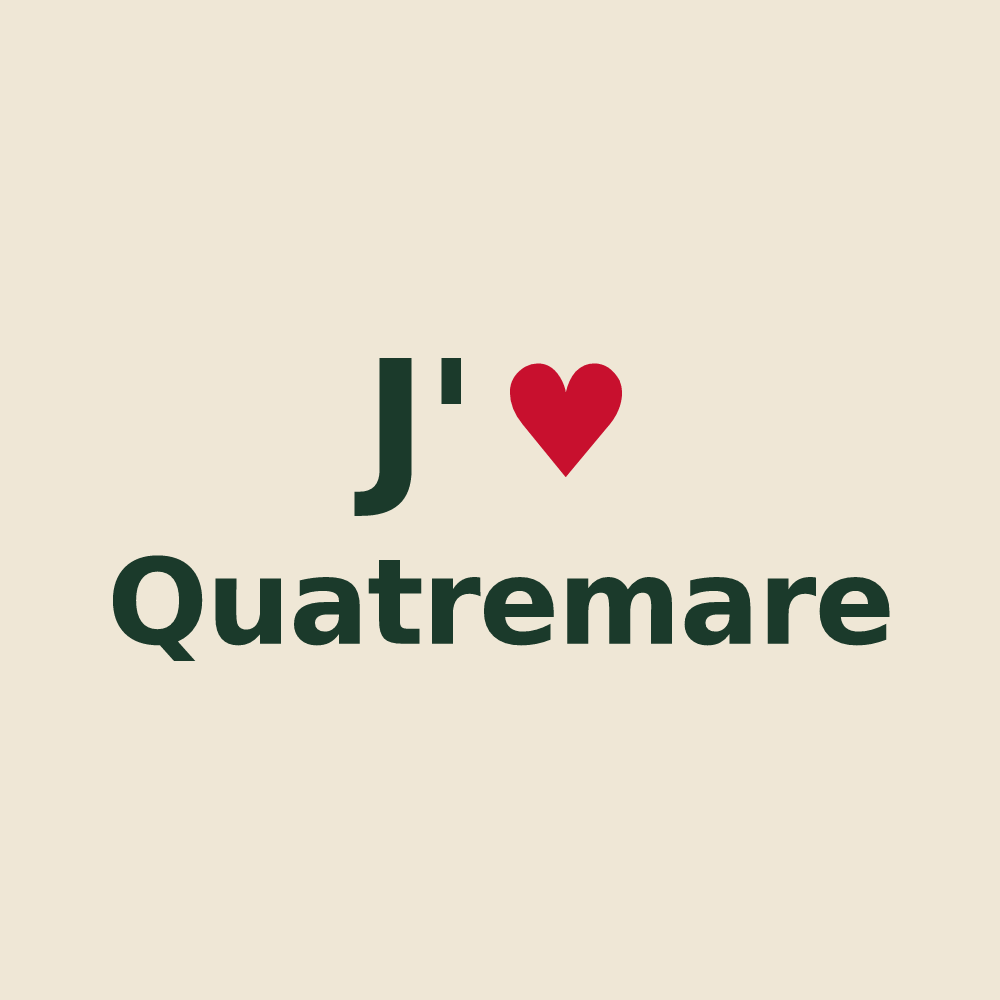 Tote bag personnalisé Quatremare — design J'aime Quatremare