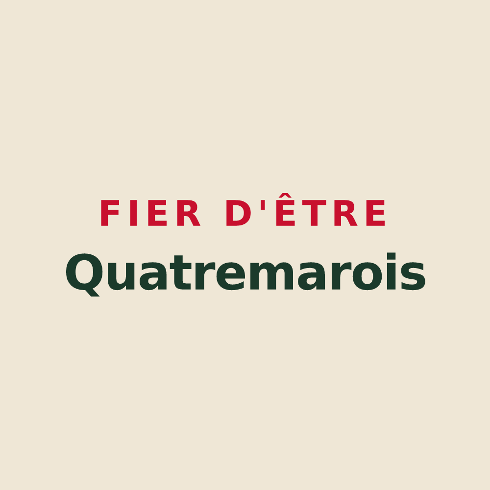 Tote bag « Fier d'être Quatremarois » — design pour Quatremare