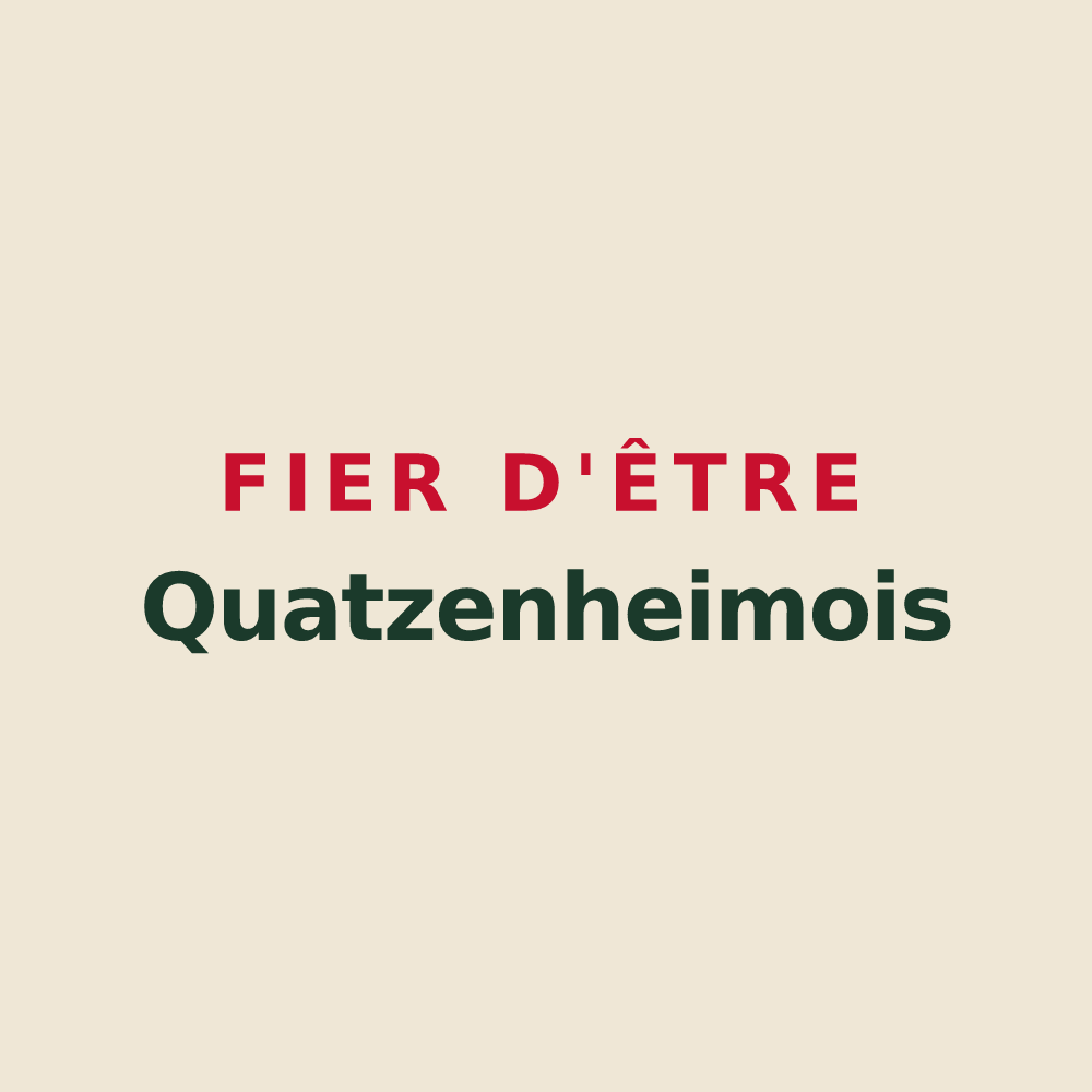 Tote bag « Fier d'être Quatzenheimois » — design pour Quatzenheim
