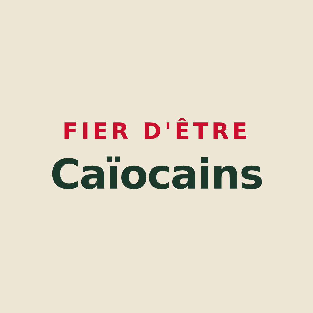 Tote bag « Fier d'être Caïocains » — design pour Queaux