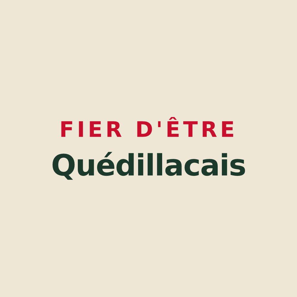 Tote bag « Fier d'être Quédillacais » — design pour Quédillac