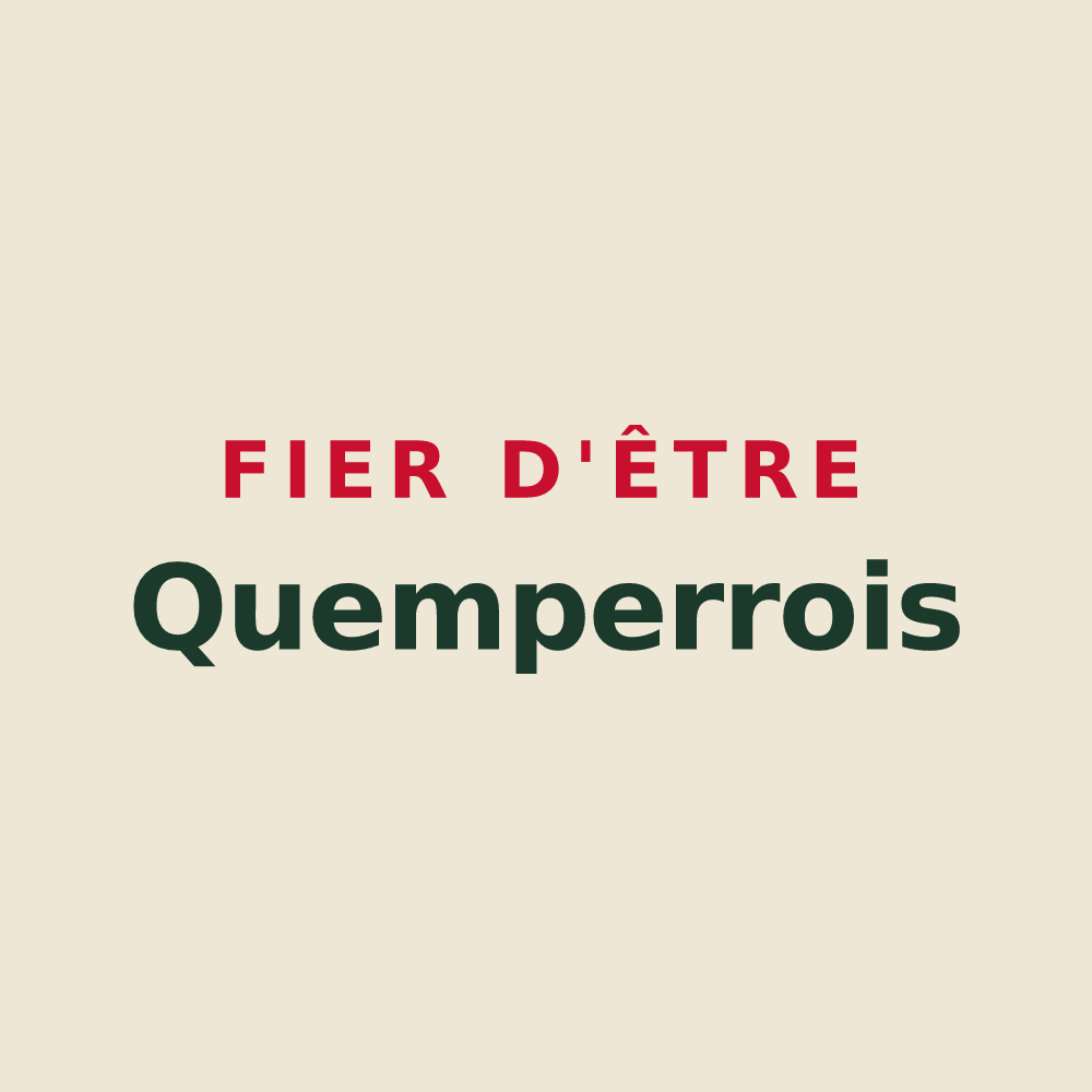 Tote bag « Fier d'être Quemperrois » — design pour Quemper-Guézennec