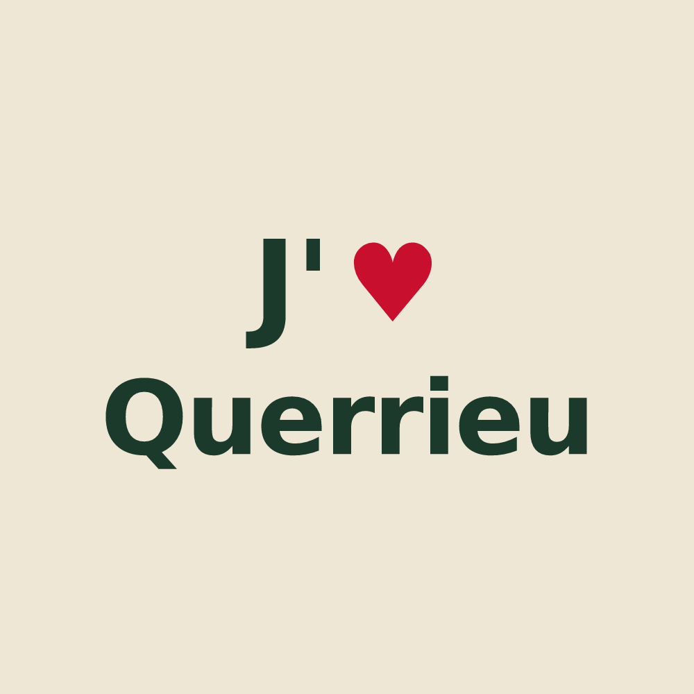 Tote bag personnalisé Querrieu — design J'aime Querrieu