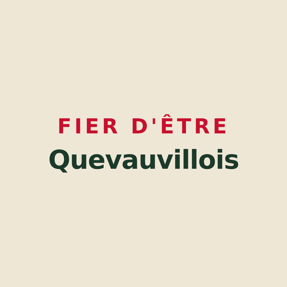 Tote bag « Fier d'être Quevauvillois » — design pour Quevauvillers