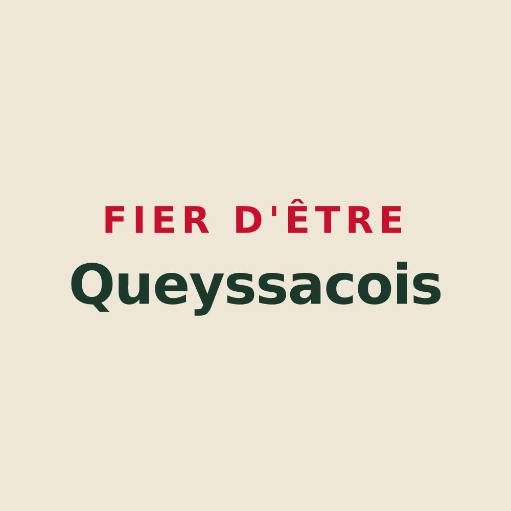 Tote bag « Fier d'être Queyssacois » — design pour Queyssac-les-Vignes