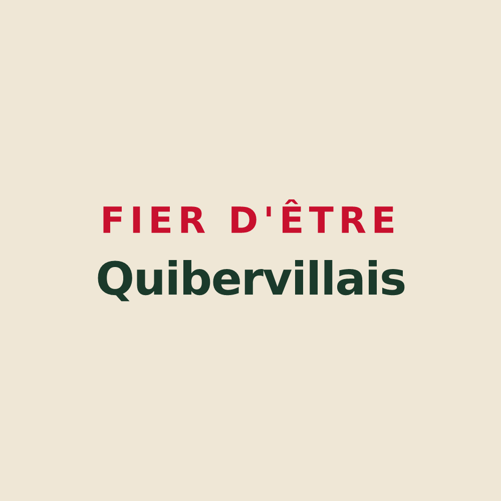 Tote bag « Fier d'être Quibervillais » — design pour Quiberville-sur-Mer