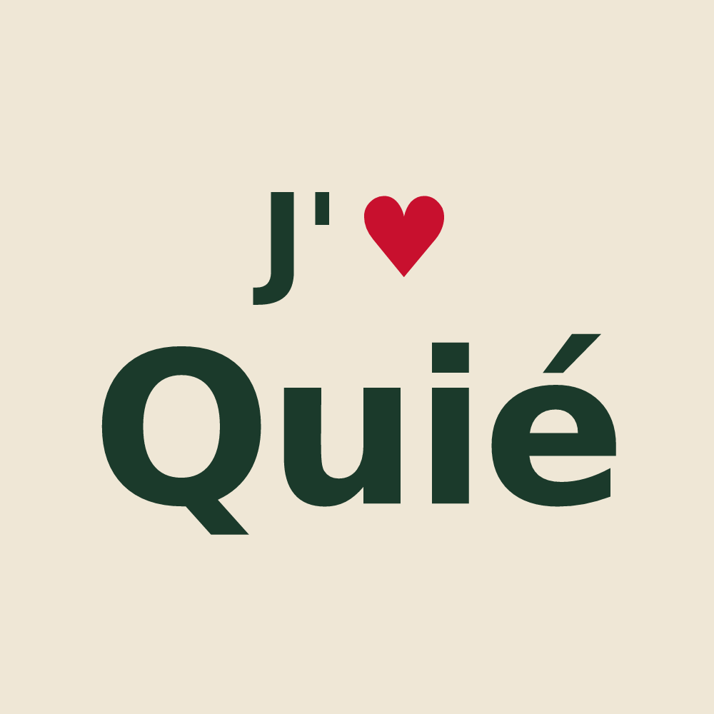 Tote bag personnalisé Quié — design J'aime Quié
