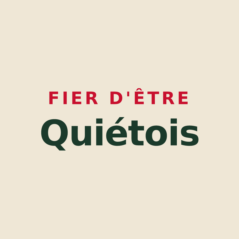 Tote bag « Fier d'être Quiétois » — design pour Quié