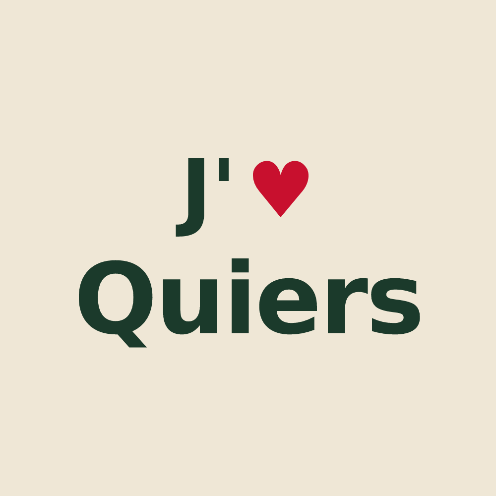Tote bag personnalisé Quiers — design J'aime Quiers