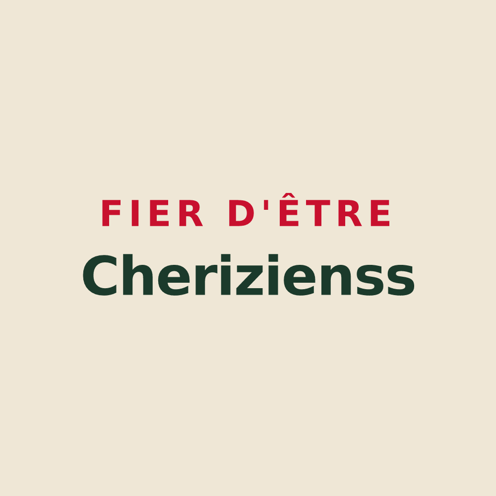 Tote bag « Fier d'être Cherizienss » — design pour Quierzy