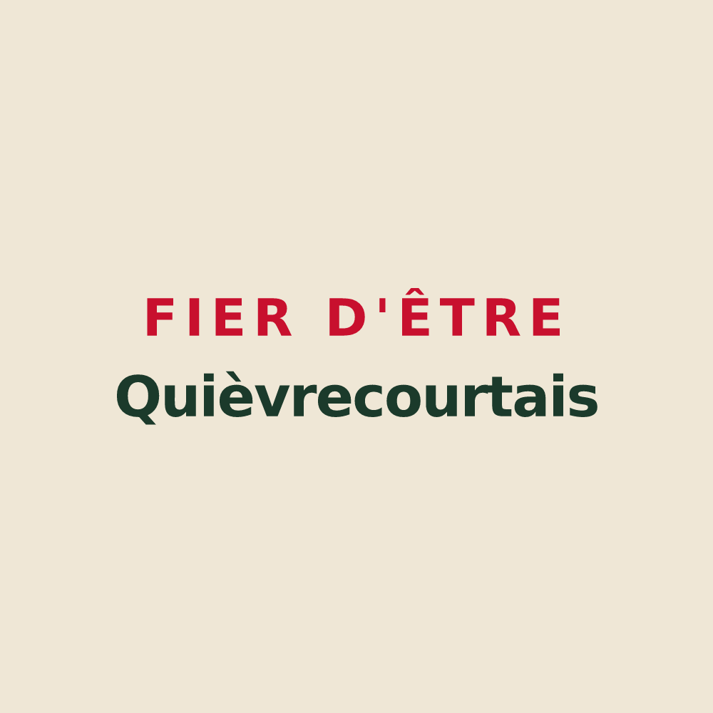 Tote bag « Fier d'être Quièvrecourtais » — design pour Quièvrecourt