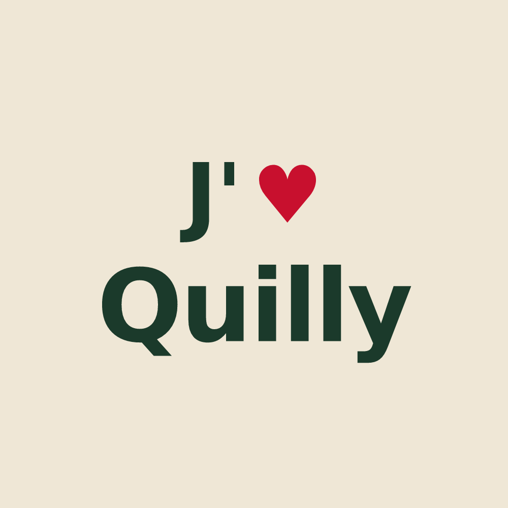 Tote bag personnalisé Quilly — design J'aime Quilly