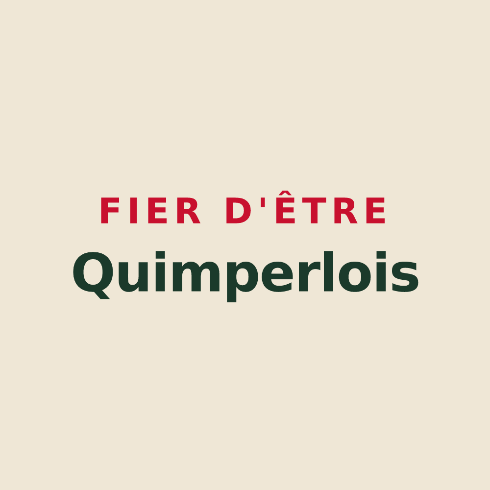 Tote bag « Fier d'être Quimperlois » — design pour Quimperlé