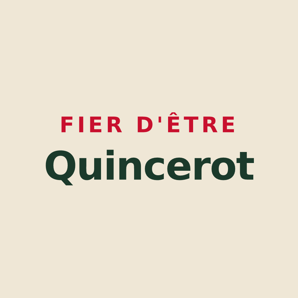 Tote bag « Fier d'être Quincerot » — design pour Quincieu