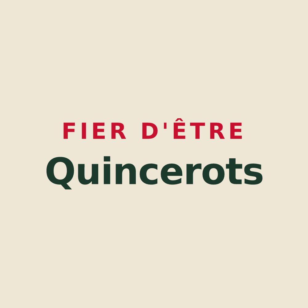 Tote bag « Fier d'être Quincerots » — design pour Quincieux