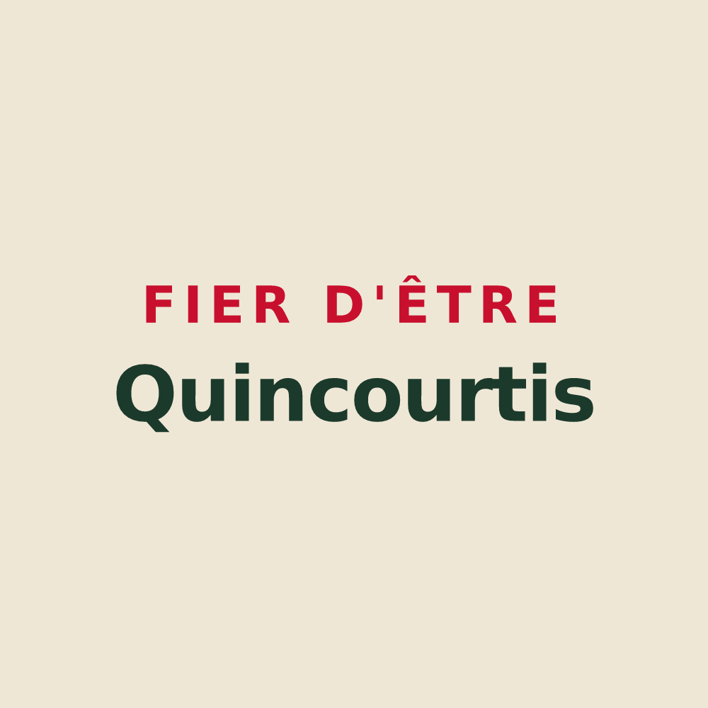 Tote bag « Fier d'être Quincourtis » — design pour Quincy-Landzécourt