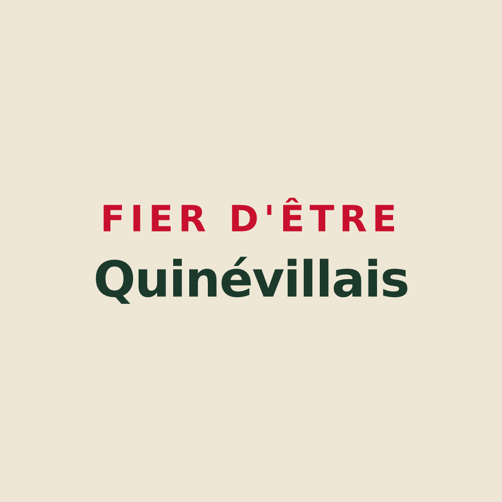Tote bag « Fier d'être Quinévillais » — design pour Quinéville