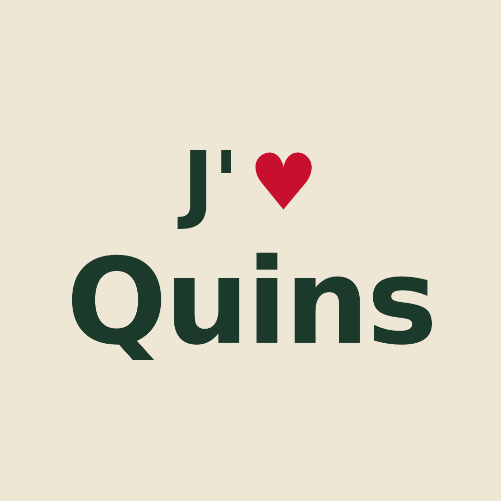 Tote bag personnalisé Quins — design J'aime Quins