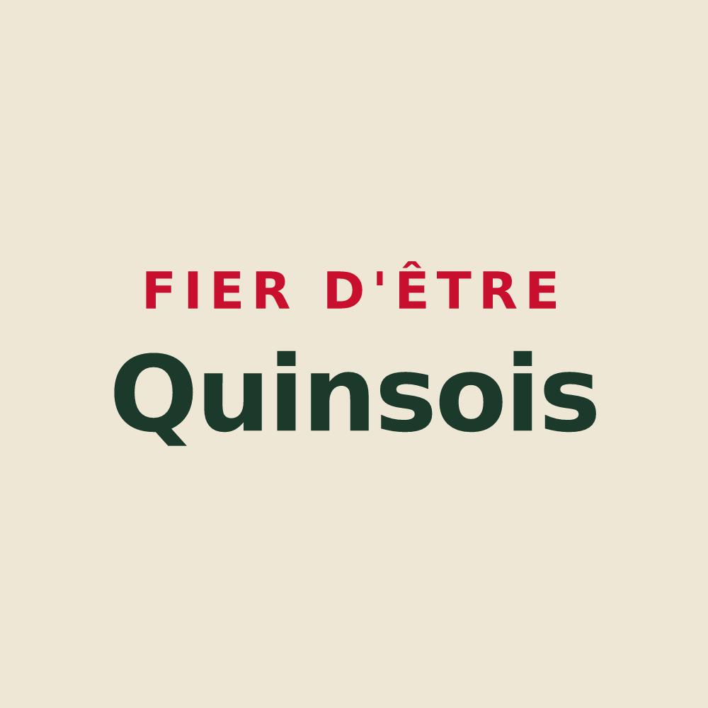 Tote bag « Fier d'être Quinsois » — design pour Quins