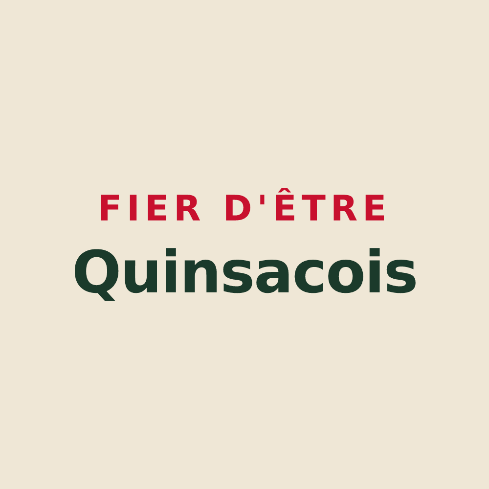 Tote bag « Fier d'être Quinsacois » — design pour Quinsac