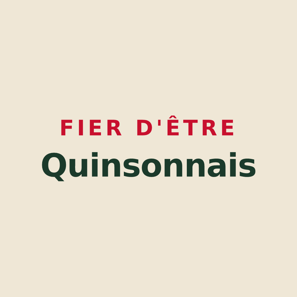 Tote bag « Fier d'être Quinsonnais » — design pour Quinson