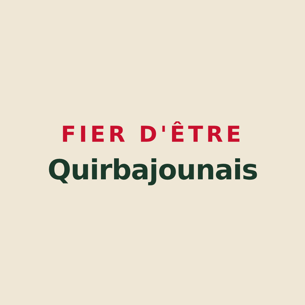 Tote bag « Fier d'être Quirbajounais » — design pour Quirbajou