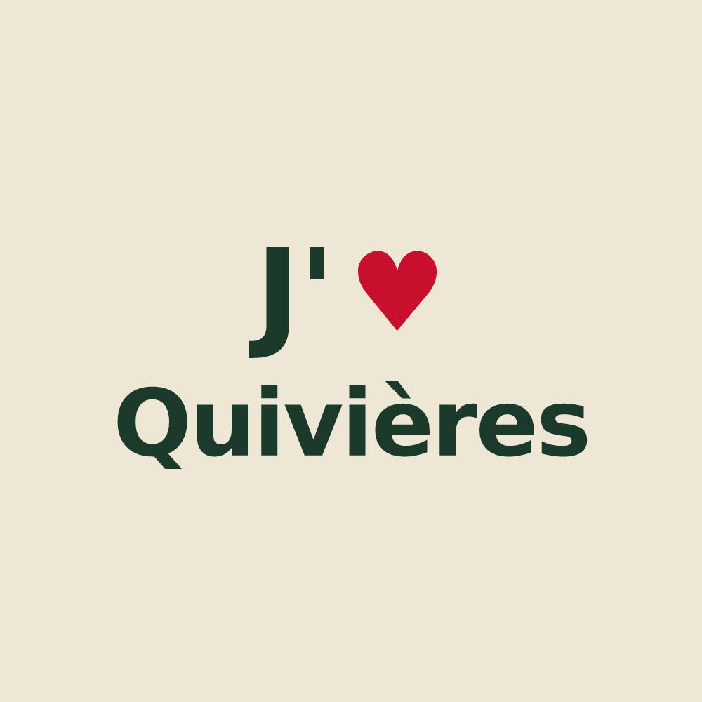 Tote bag personnalisé Quivières — design J'aime Quivières