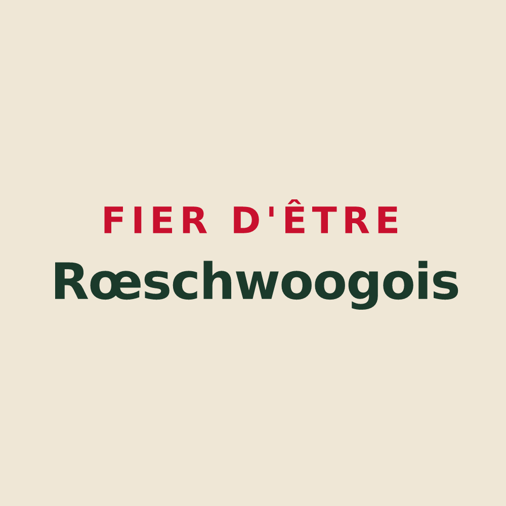 Tote bag « Fier d'être Rœschwoogois » — design pour Rœschwoog