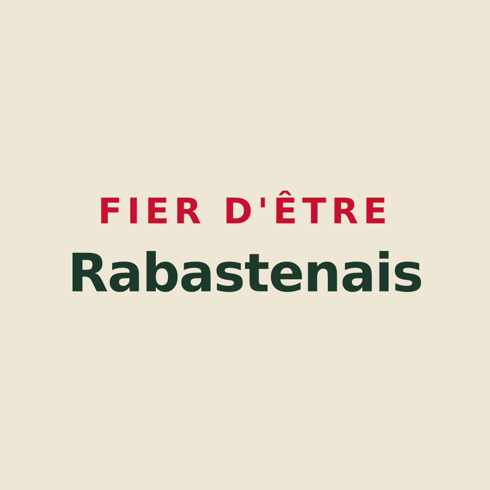 Tote bag « Fier d'être Rabastenais » — design pour Rabastens-de-Bigorre