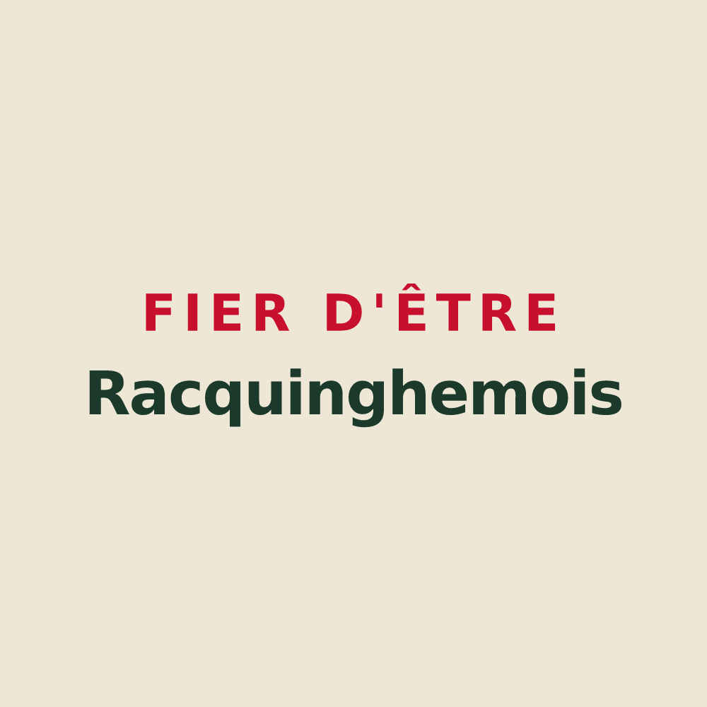 Tote bag « Fier d'être Racquinghemois » — design pour Racquinghem
