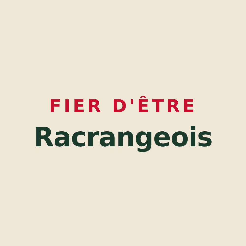 Tote bag « Fier d'être Racrangeois » — design pour Racrange