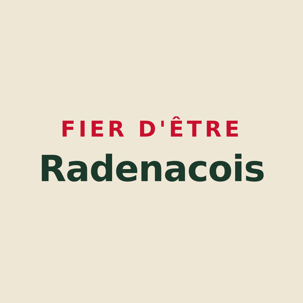 Tote bag « Fier d'être Radenacois » — design pour Radenac