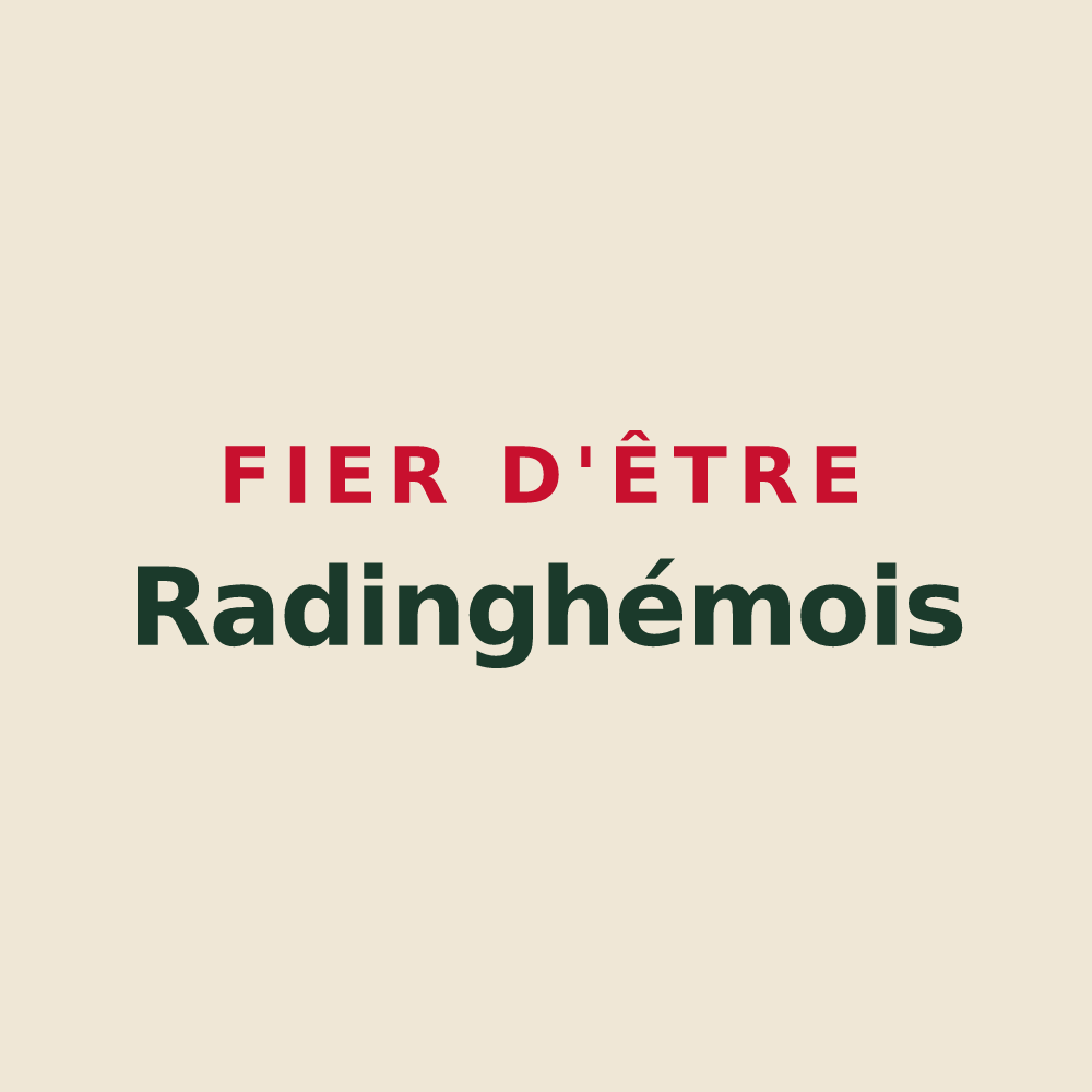 Tote bag « Fier d'être Radinghémois » — design pour Radinghem-en-Weppes