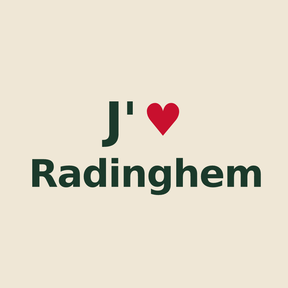 Tote bag personnalisé Radinghem — design J'aime Radinghem