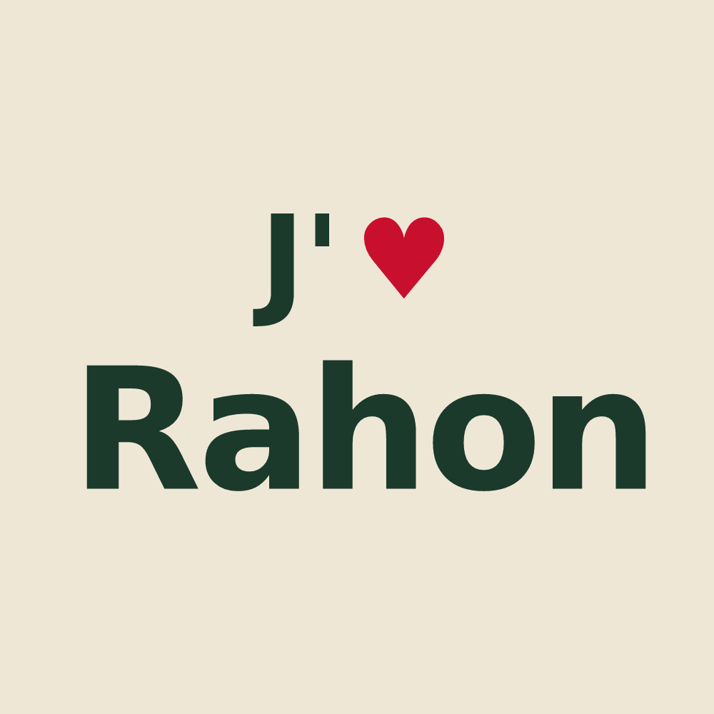 Tote bag personnalisé Rahon — design J'aime Rahon