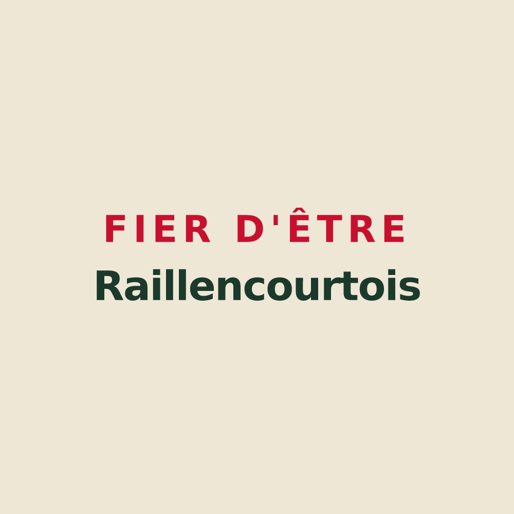 Tote bag « Fier d'être Raillencourtois » — design pour Raillencourt-Sainte-Olle