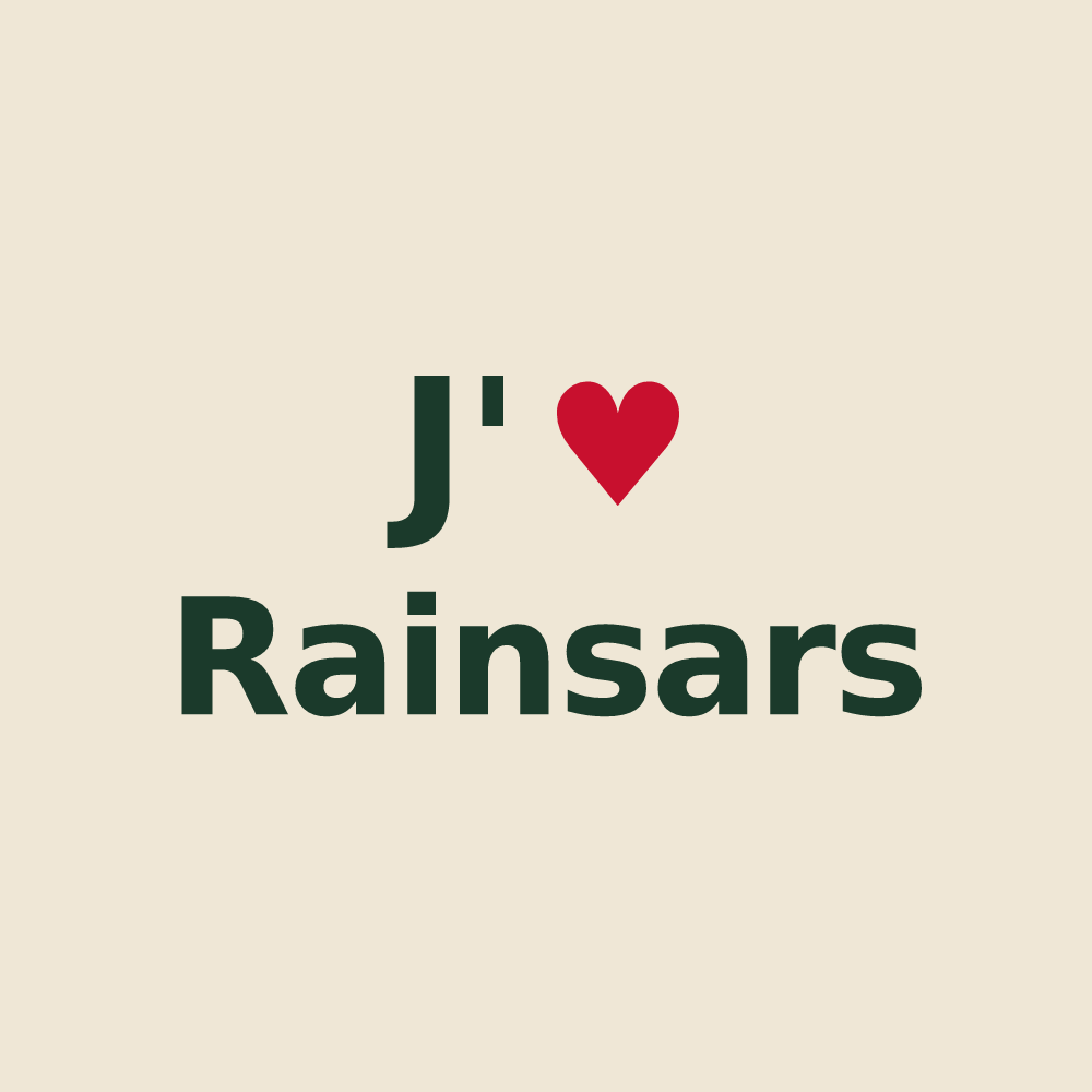 Tote bag personnalisé Rainsars — design J'aime Rainsars