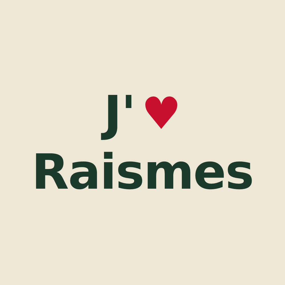 Tote bag personnalisé Raismes — design J'aime Raismes