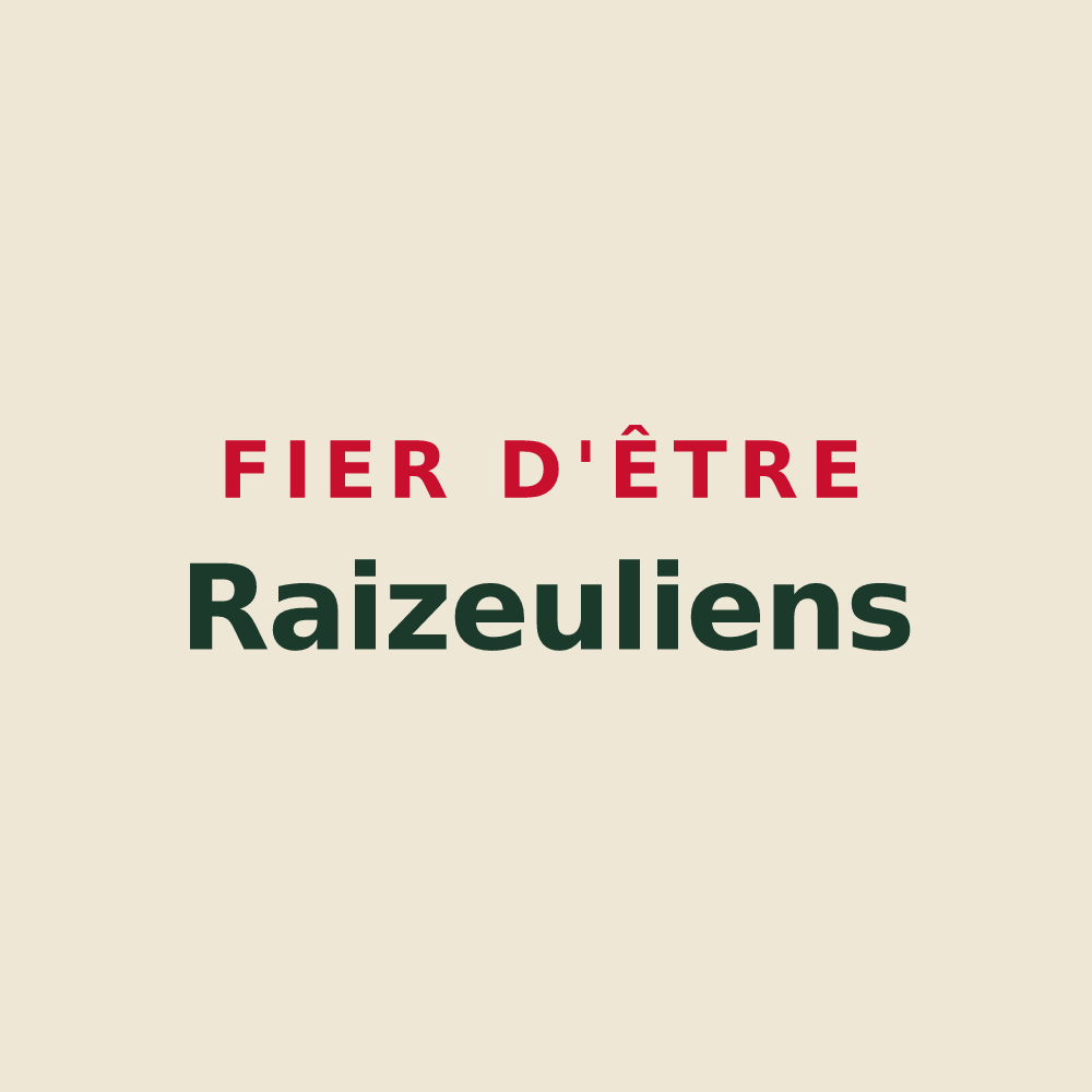 Tote bag « Fier d'être Raizeuliens » — design pour Raizeux