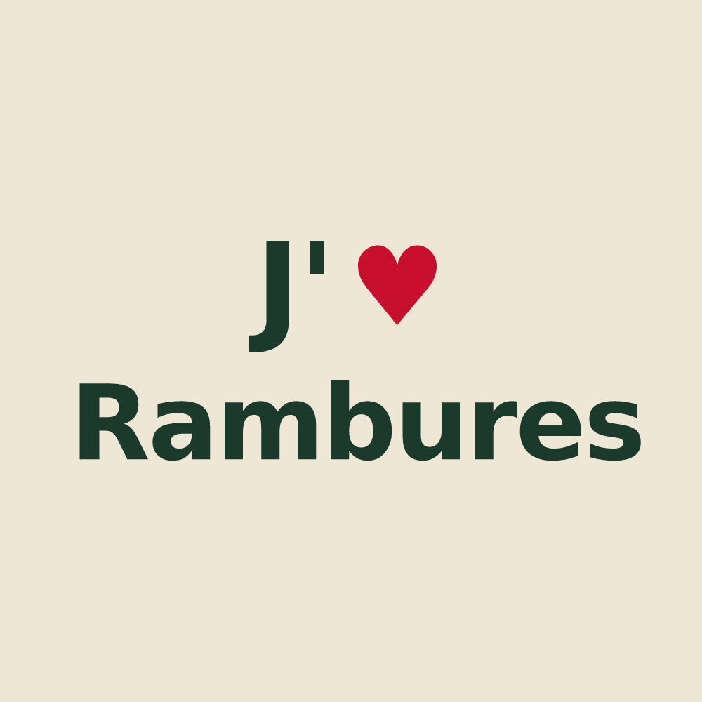 Tote bag personnalisé Rambures — design J'aime Rambures