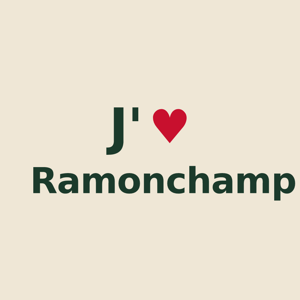 Tote bag personnalisé Ramonchamp — design J'aime Ramonchamp